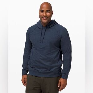 Lululemon City Sweat Pullover Hoodie Heathered True Navy Size Medium Athleisure